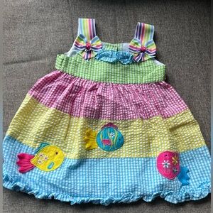 Cutest little 12 month summer fish dress